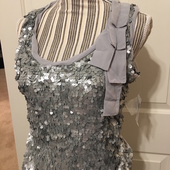 NWT New York & Co Sequined Tank Top - Picture 3 of 5